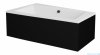 Besco Obudowa CZARNY mat do wanny  Infinity 150x90 P/L OAI-150-NSC
